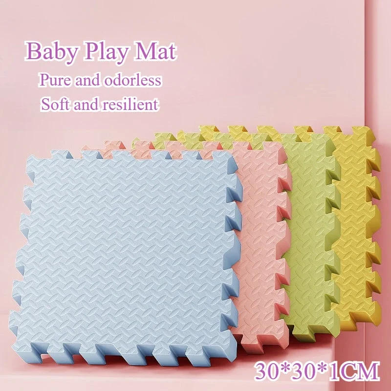 Baby Crawling Mat EVA Foam Interlocking Stitching Mat Soft and Comfortable Children's Anti Slip Anti Fall Protection Mat 15PCS