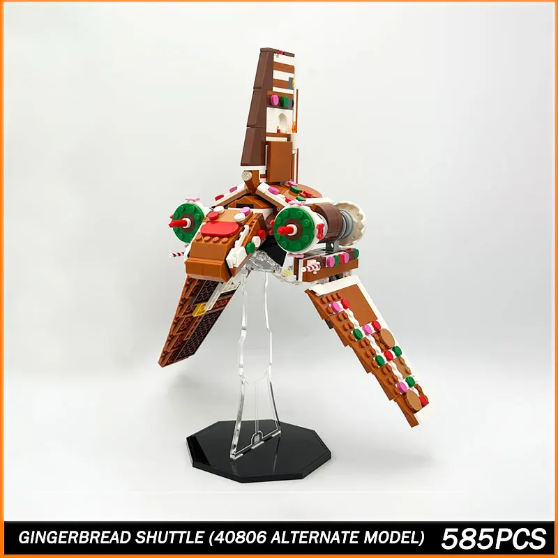 

Строительные блоки MOC, серия «Космические войны», рождественское издание, космический корабль, творчество, образование, игрушка-головоломка, Juguetes, рождественские подарки, 305 шт.