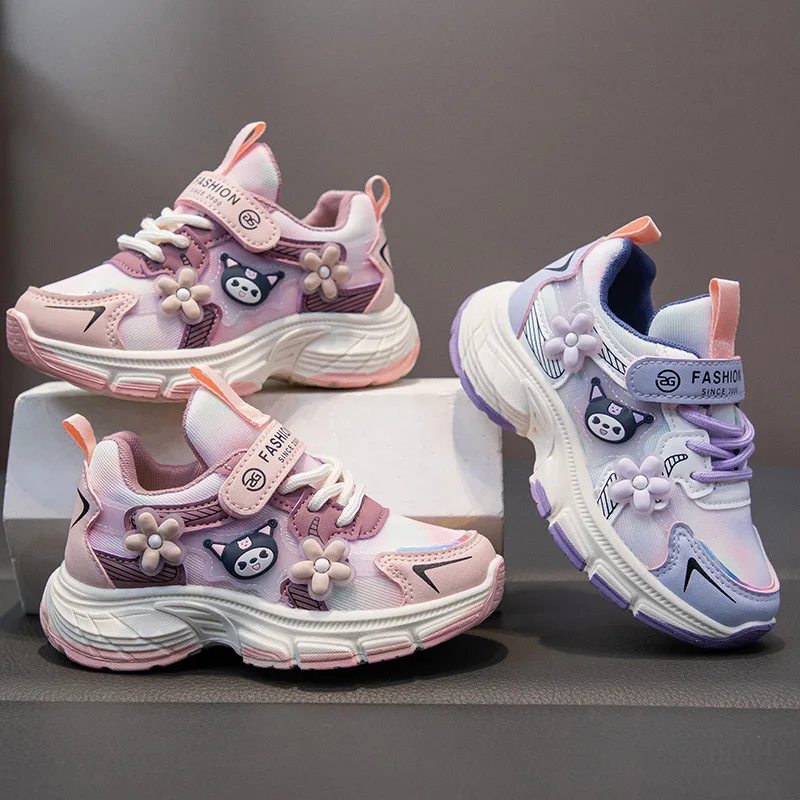 

Hot Sanrio Girl Kuromi Spring and Autumn Seasons Fashion Casual Shoes Student Anime Cartoon Child Comfortable Sneakers New Style