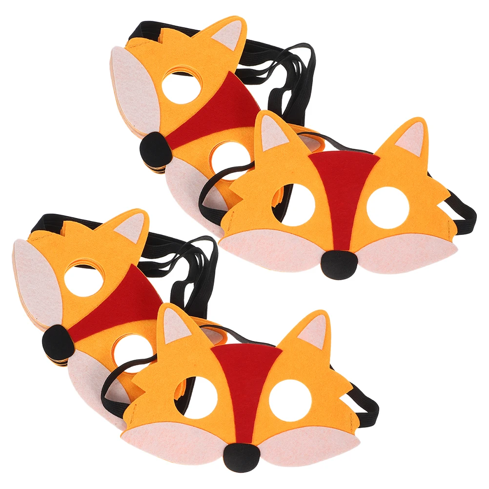 

12Pcs Half Face Fox Felt Mask Animal Costume Mask for Halloween Party Cosplay Masquerade Adults Dress Up Felt Cosplay Props