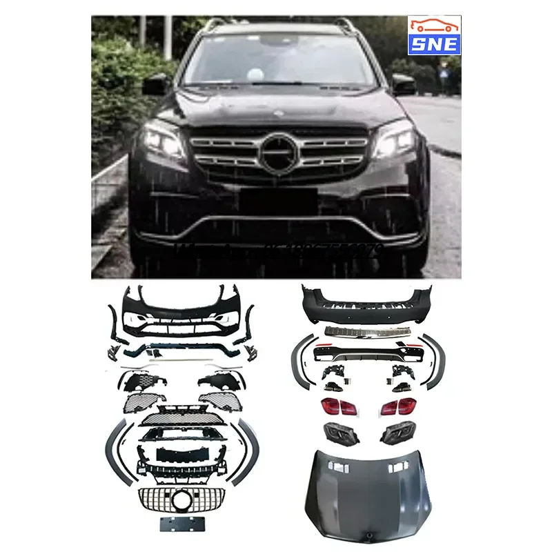 

Car Accessories Front Grille Body Kit Front Bumper Lip Car Bumper Body Kit for Mercedes Benz GL X166 Class to GLS 63