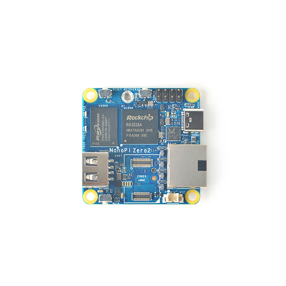 NanoPi Zero 2 Super Tiny Fast GigE Computer Rockchip RK3528A Development Boards ARM Mali-450 GPU Quad-core ARM Cortex-A53