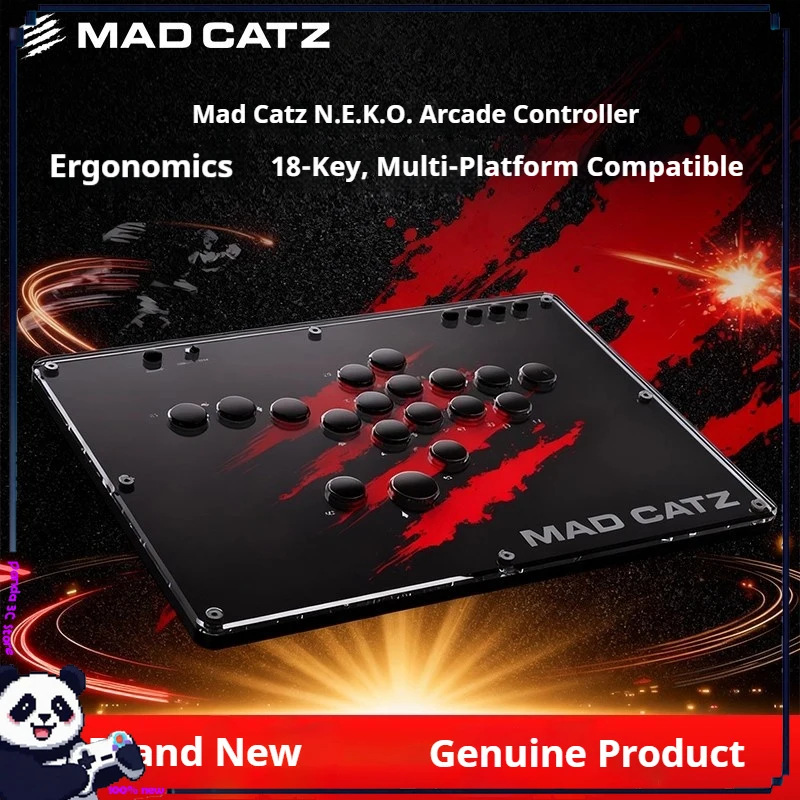 Madcatz neko sem joystick arcade controlador teclado hitbox luta competição jogo switch2 pc street fighter6 acessórios presente