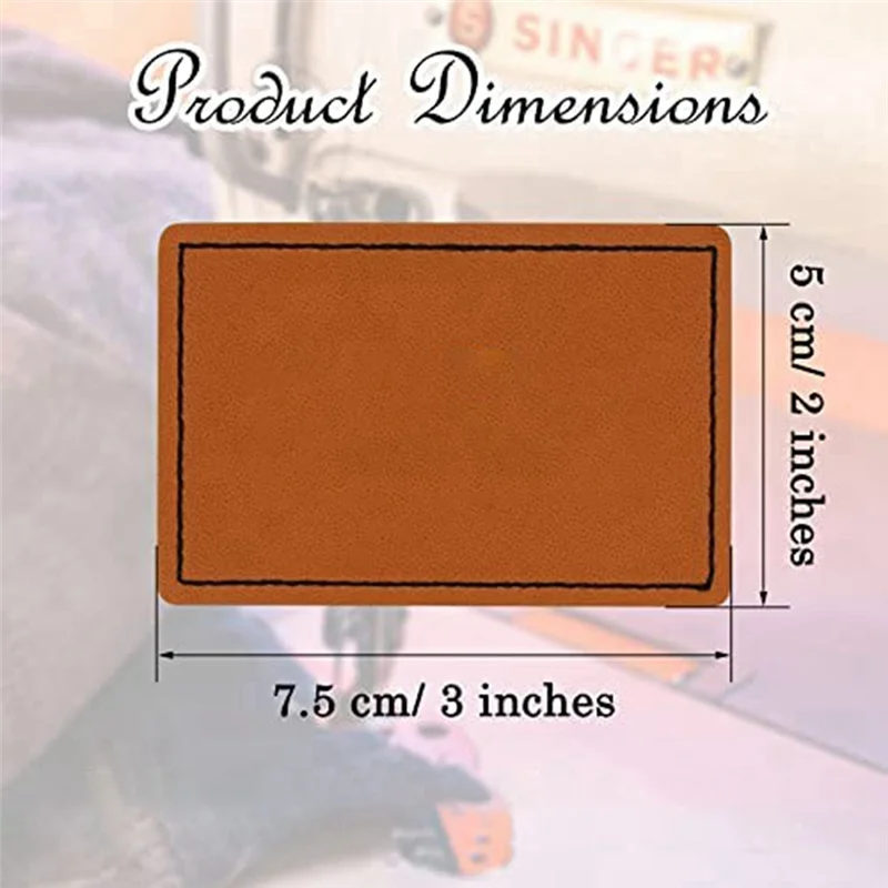 

THIVN-100 шт. пустые искусственные нашивки для шляп, нашивки из искусственной кожи с клеем, пользовательские нашивки для индивидуального ремонта ткани, шитье