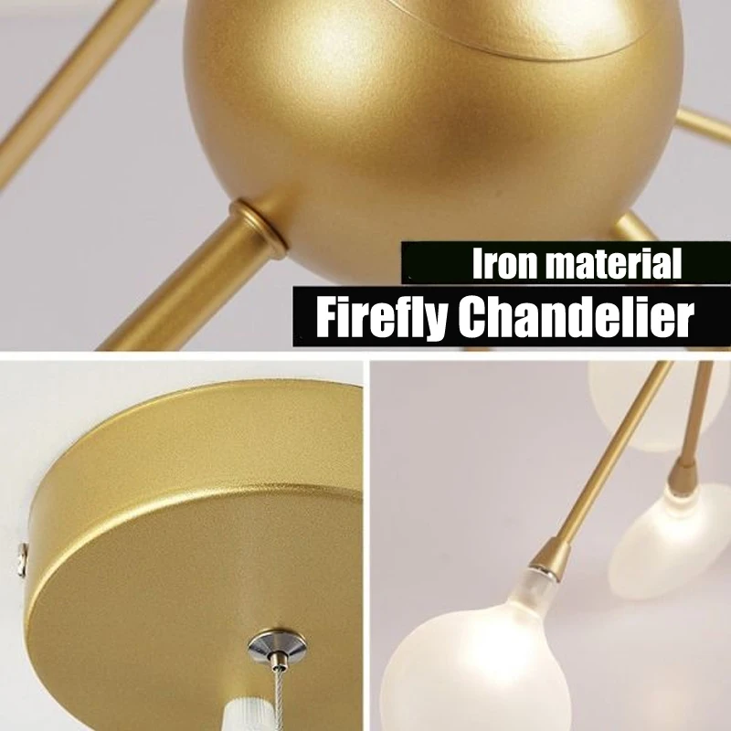 Modern Firefly Pendant Chandelier Ceiling Lamp G4 Led Lights House Baby Kid Bedroom Living Room Home Decor Acrylic Lighting