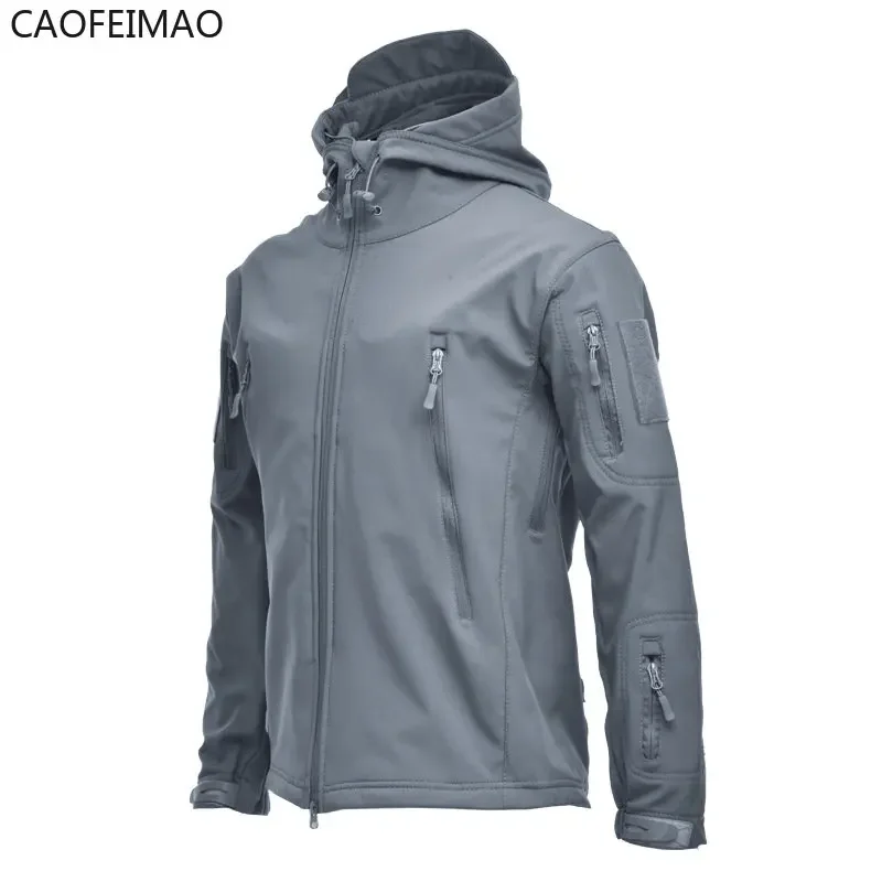 2025 New SoftShellWaterproof Jackets Men Hood Coat Tracksuit Fishing Hiking Camping Climbing Pant Trousers