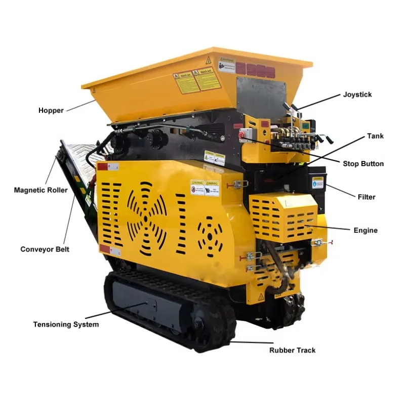 Mini Tracked Portable Rock Jaw Crusher on Tracks 3-10 T/H Ensure Quality Mobile Track-mounted Jaw Crusher Machine for Sale