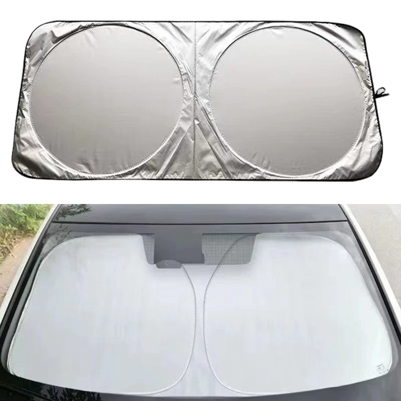 Car Baffle Sunshade Car Windshield Protector Windscreen Folding UV Protection Curtain Windshield Visor Protector Accessories