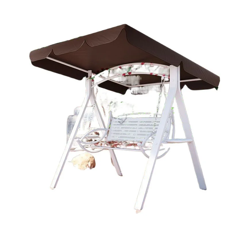 

Outdoor swing, double hammock, wrought iron shaker