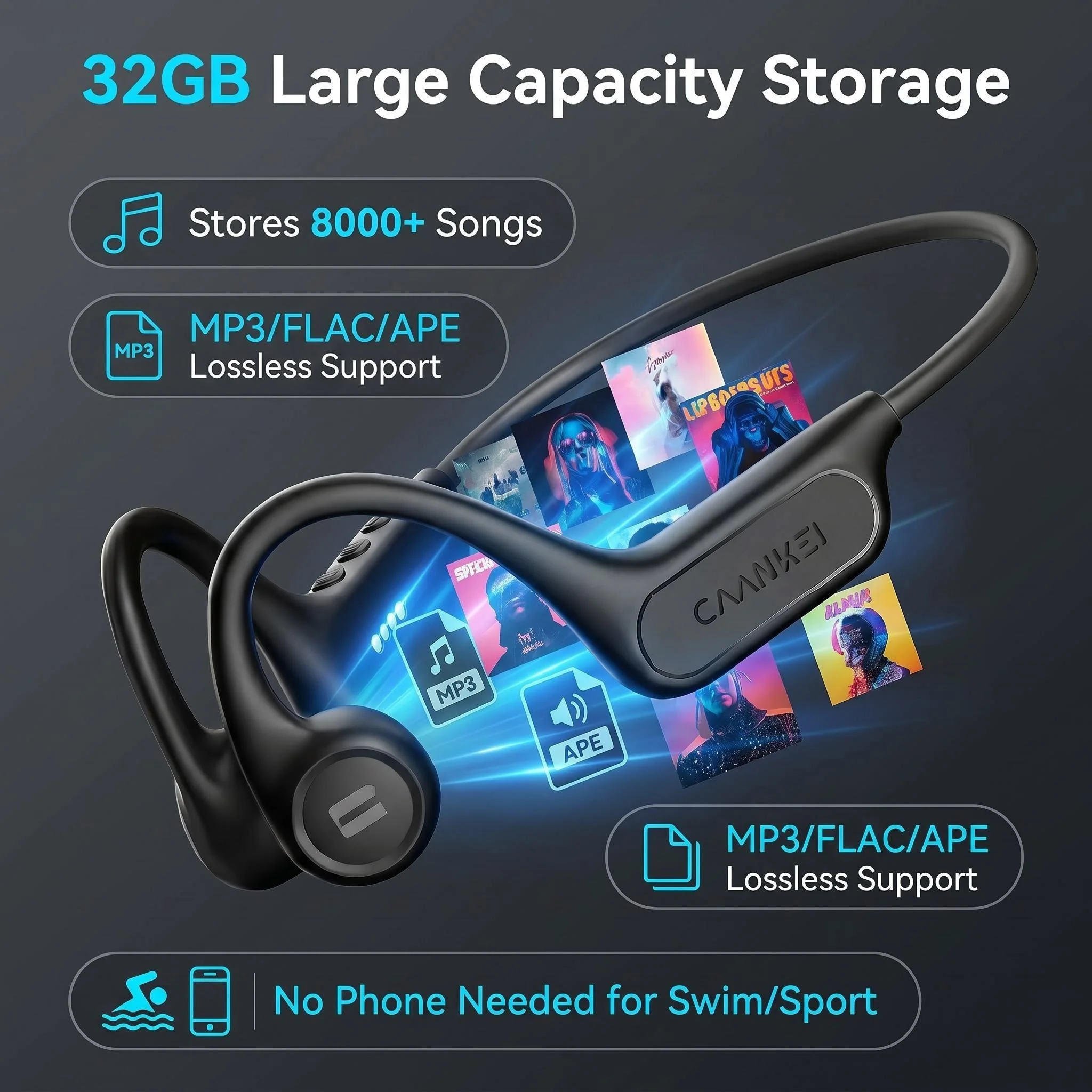 Knochenleitungs-Ohrhörer 32GB  – Bone Conduction Running Headphones Bewertung und Preis