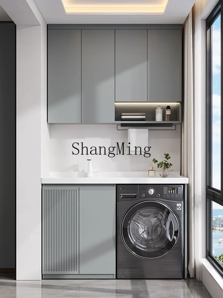 Picture 4: FG household stainless steel honeycomb aluminum laundry balcony integrated cabinet roller cabinet combination