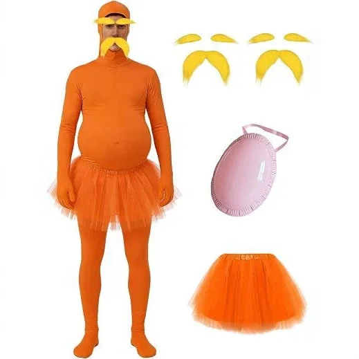 Disfraz de Cosplay de Halloween, Divertido Traje de Manga Larga con Falda de Gasa, Traje para Fiestas Temáticas y Juegos de Rol para Adultos