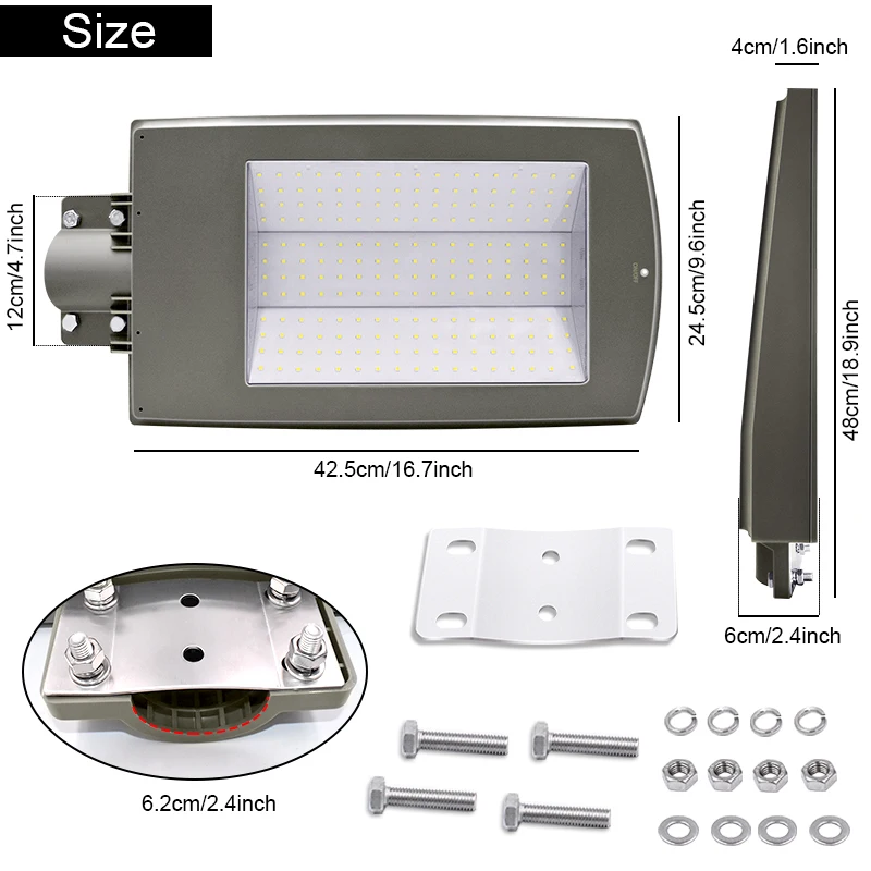 Solar Street Light 4000lm Waterproof Sunpower Solar Lamp Motion Detector 204LED Outdoor Lighting for Landscaped Courtyard Paths