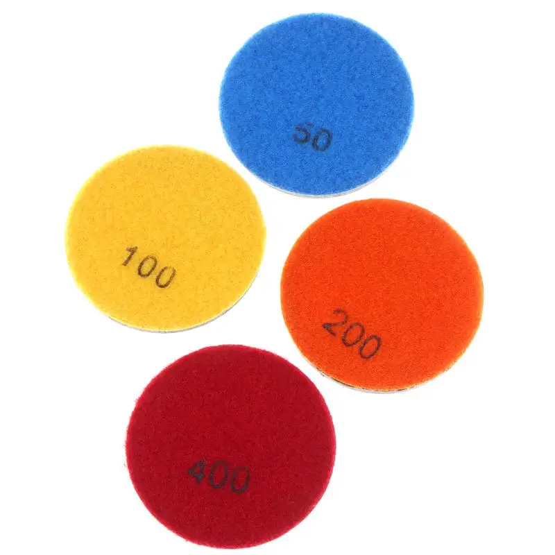 3 Inch 80mm Diamond Thick Resin Bond Floor Polishing Pad For Marble Granite Stone Concrete Floor Grinding Renewing