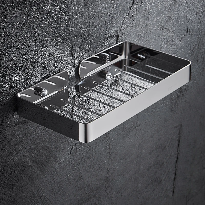 Wall-mounted bathroom soap and sponge storage rack shower gel holder bathroom hardware accessories