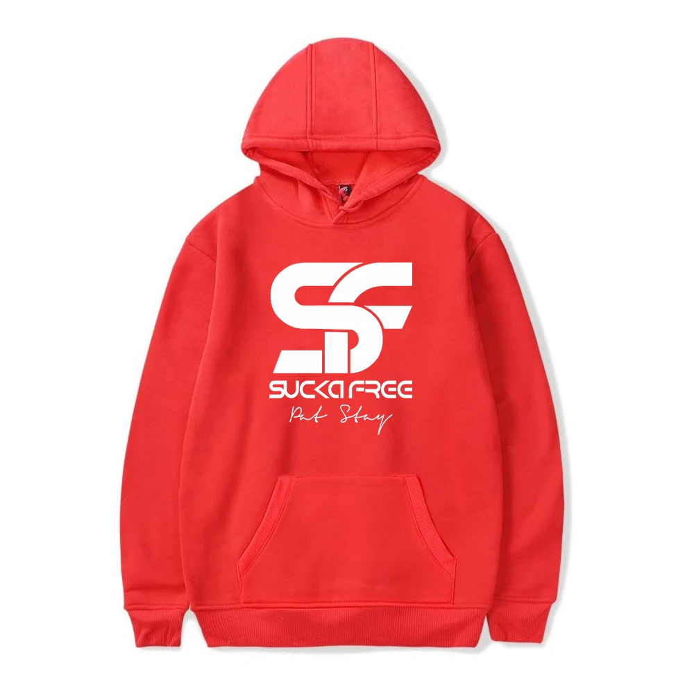 Pat Stay Hoodie Sucker Free Merch Unisex Long Sleeve Women Men Hooded Sweatshirt Rip Rapper Hip Hop Clothes