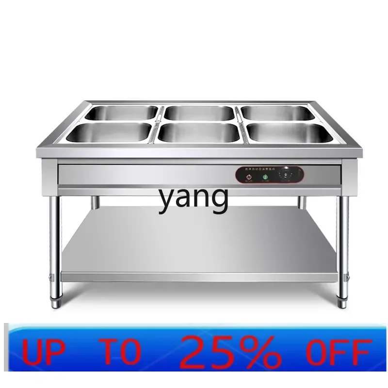 CX  fast food insulation table commercial heating table noodle restaurant saozi automatic temperature control fast food truck