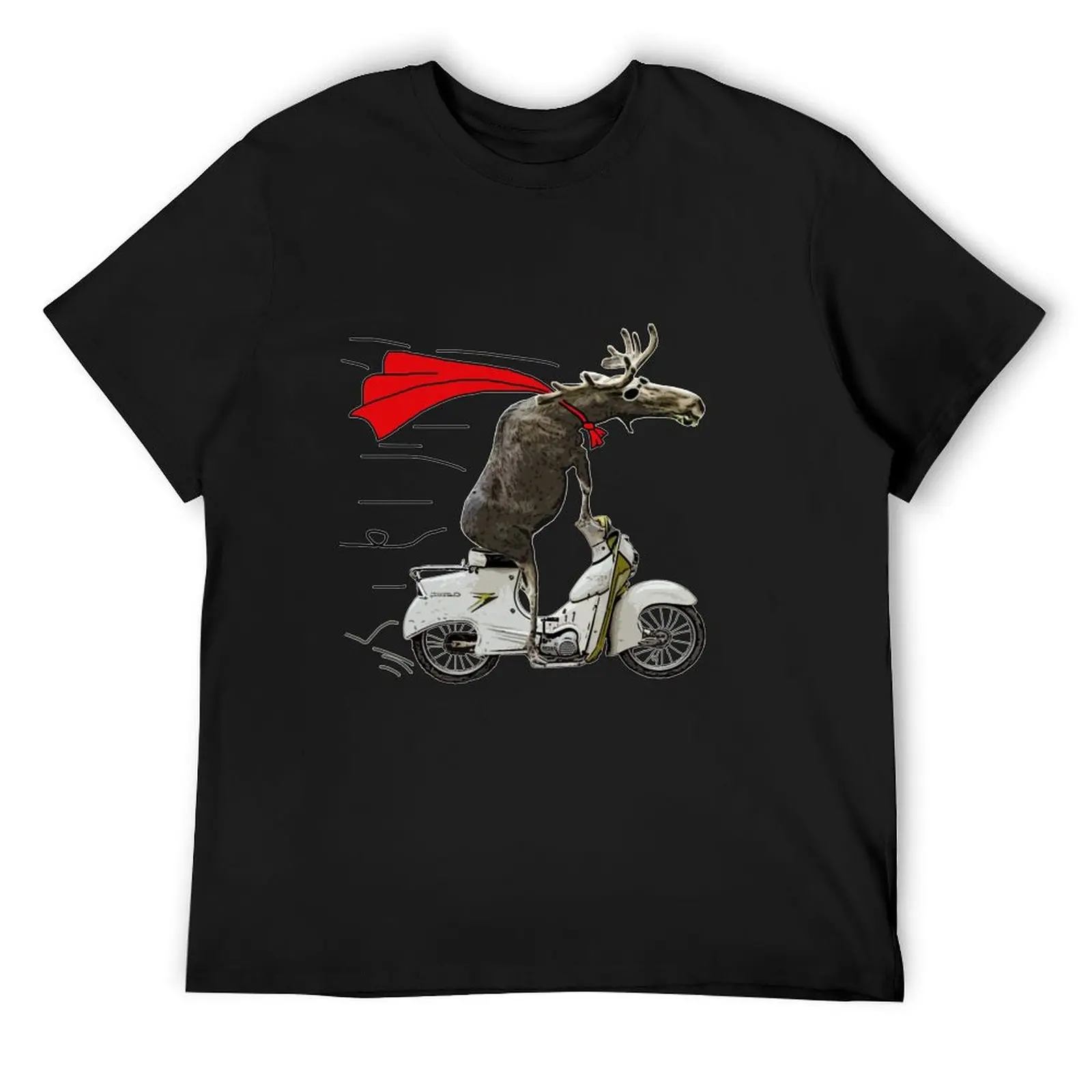 moped moose T-Shirt aesthetic clothes sublime funny t shirts men