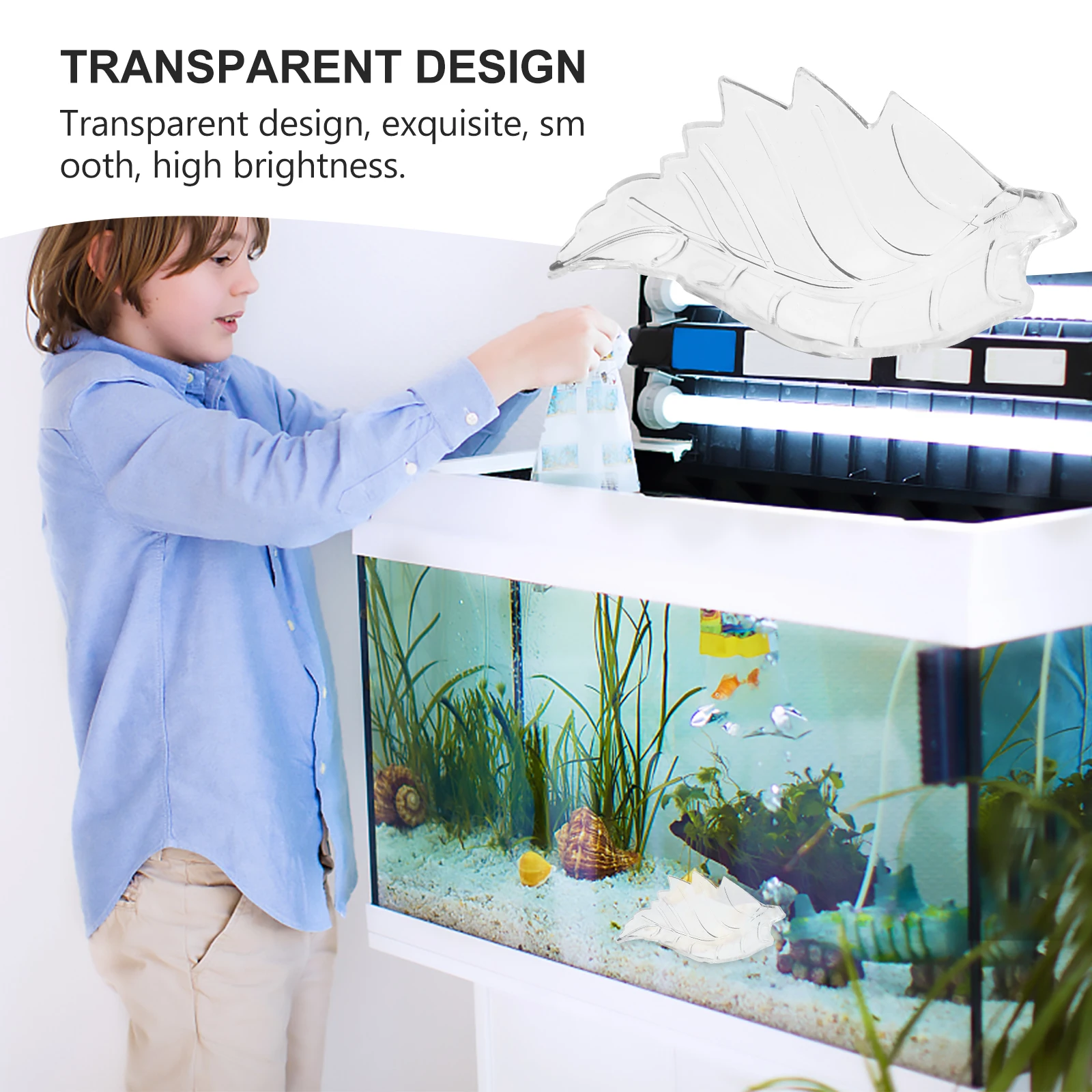 

Shrimp Food Basin Feeder Aquarium Acrylic Tray Durable Transparent Pet Feeding Tool Multi Purpose For Fish Lizards Spiders