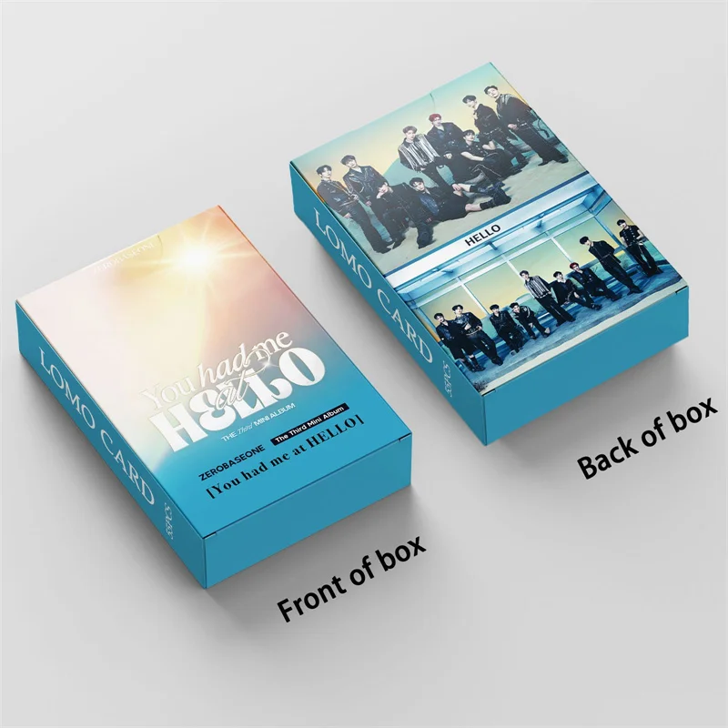 55pcs/set Kpop ZB1 1st Album YOUTH IN THE SHADE ZEROBASEONE New Album Lomo Cards Double Side Print Photo Cards