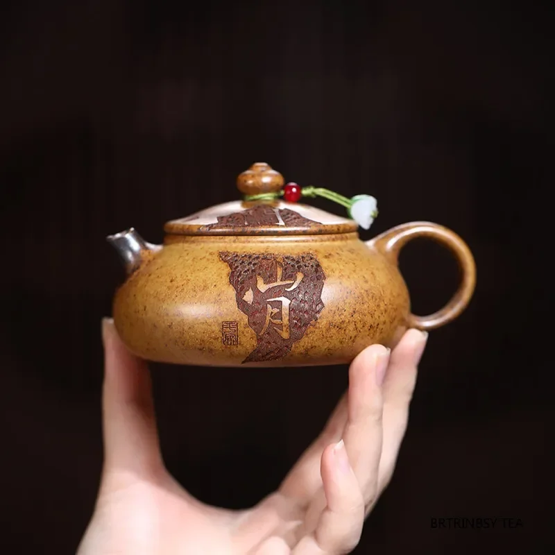 

180ml Chinese Yixing Purple Clay Teapot Tradition Handmade Tea Pot Household Zisha Tea Set Beauty Tea Infuser Kettle Accessories