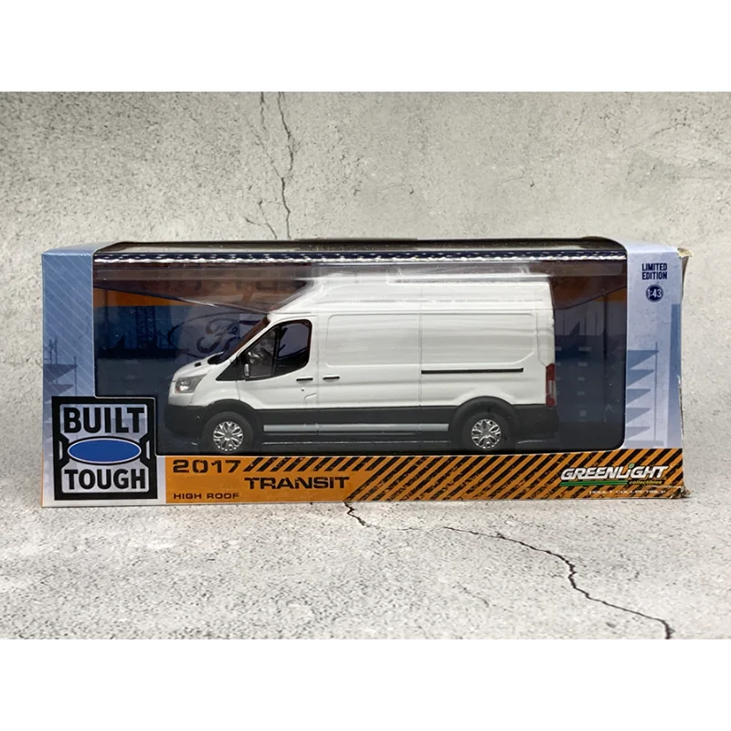 Greenlight Diecast 1:43 Skala 2017 Transit Van Model Samochodu ze Stopu Wykończony Model Symulacyjny Kolekcja Dekoracja Prezent Zabawka Statyczny Model Wystawowy