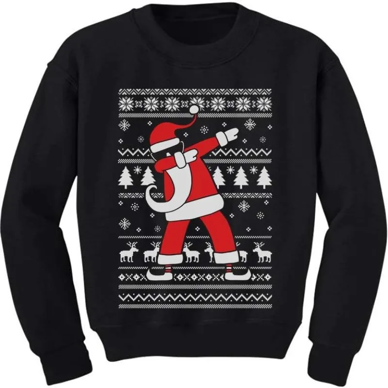 

Santa Sweatshirt Funny Ugly Man Clothing Pullover for Boy Youth Adult Ugly Christmas Sweatshirt Funny Pattern Sweater Men Hoodie
