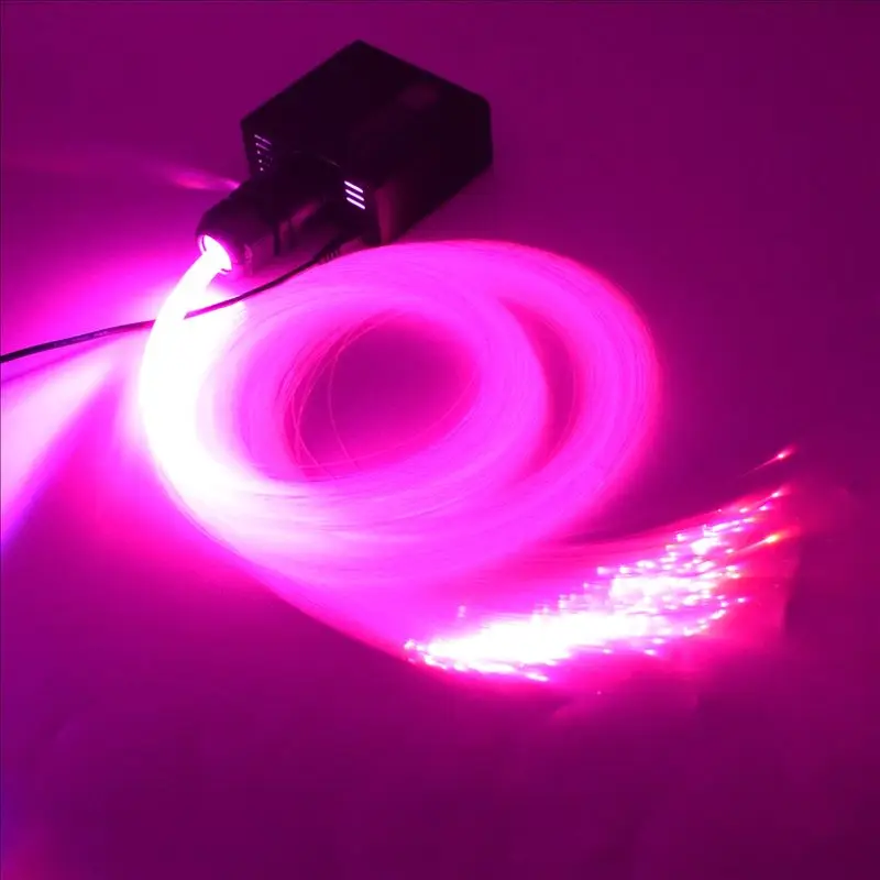 APP 16W RGBW Twinkle LED Fiber Optic Light With PMMA Fiber Optical Cable For Home Car Starry Sky Effect Decorative