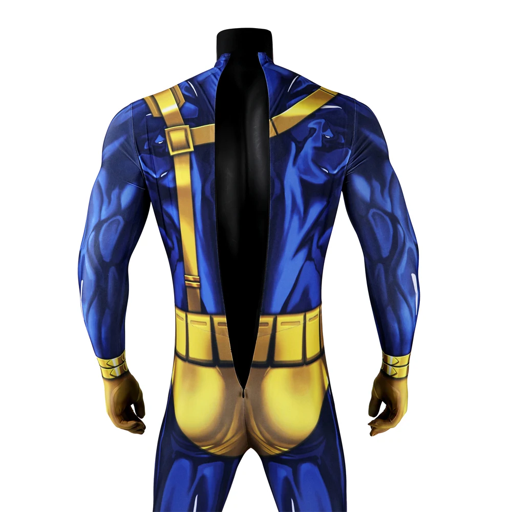 New Zentai Adult Anime X Police 97 Man 3D Printing Jumpsuit Cyclops Scott Summers Jumpsuits Halloween Carnival Cosplay Costume