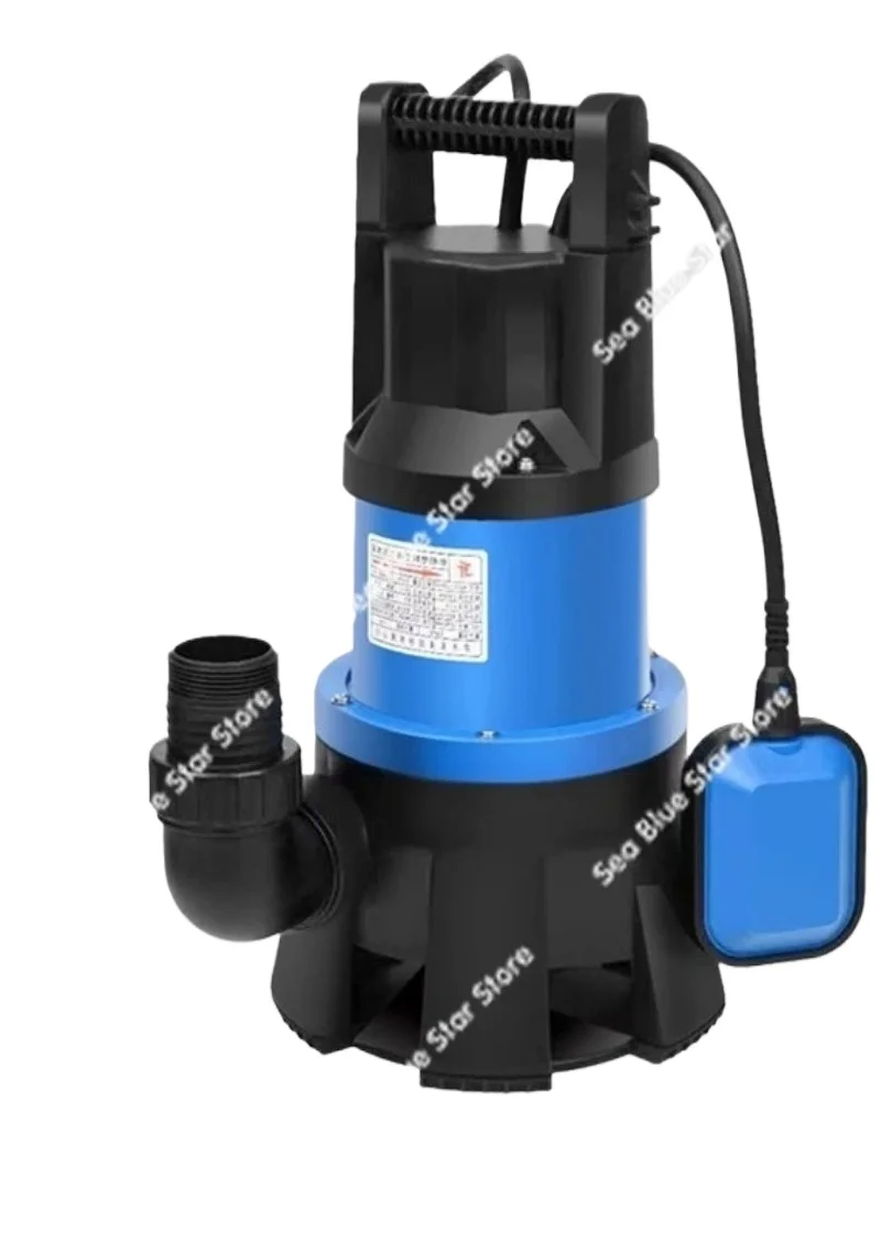 Plastic Automatic Sewage Pump Submersible Pump Household with Float Corrosion-resistant Seawater Sewage Pump 220v