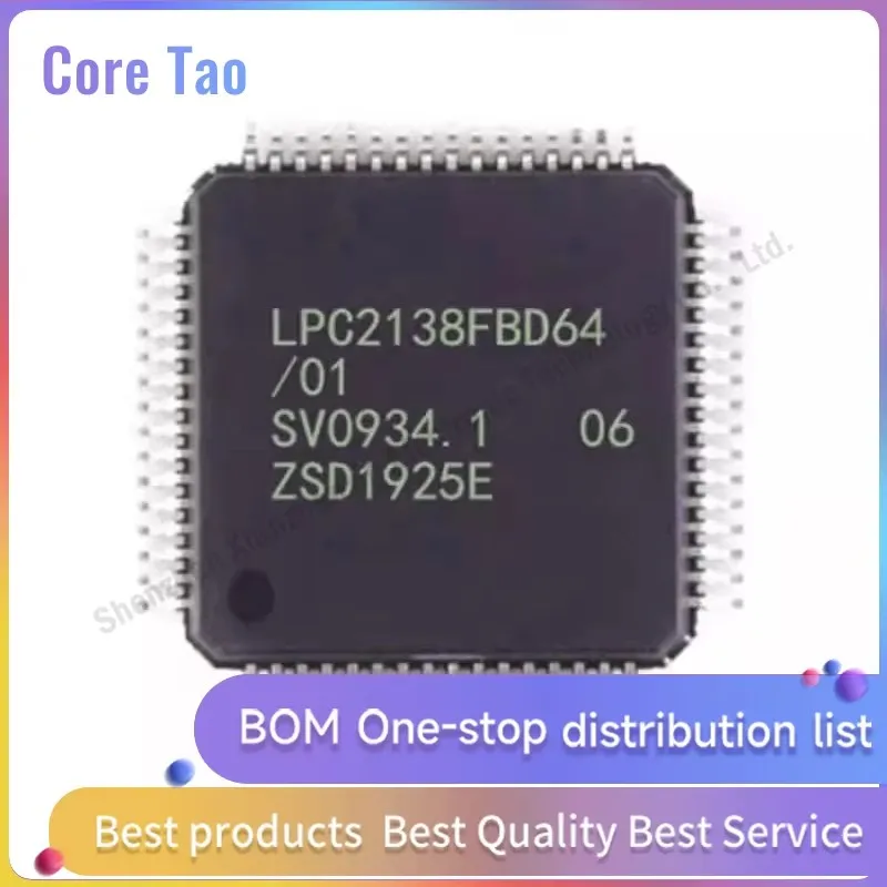 1pcs/lot LPC2138FBD64/01 LPC2138FBD64 LPC2138 LQFP-64 Microcontroller chip