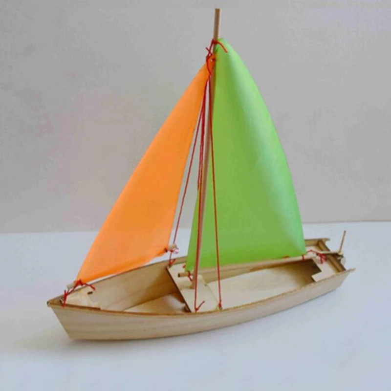 Sailing Ship Wooden Ship Model Assembly Kit DIY Dongting Sailing Ship Model Decoration Assembling Children's Toys Manual Class