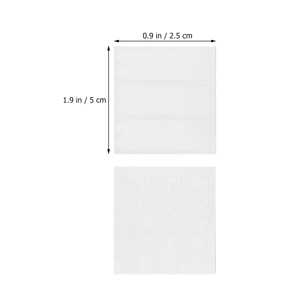 

42pcs For Woman Manicure French Style Clear Paper Material Decorative Home Store Use Durable Beautiful Art Woman Nail Funny