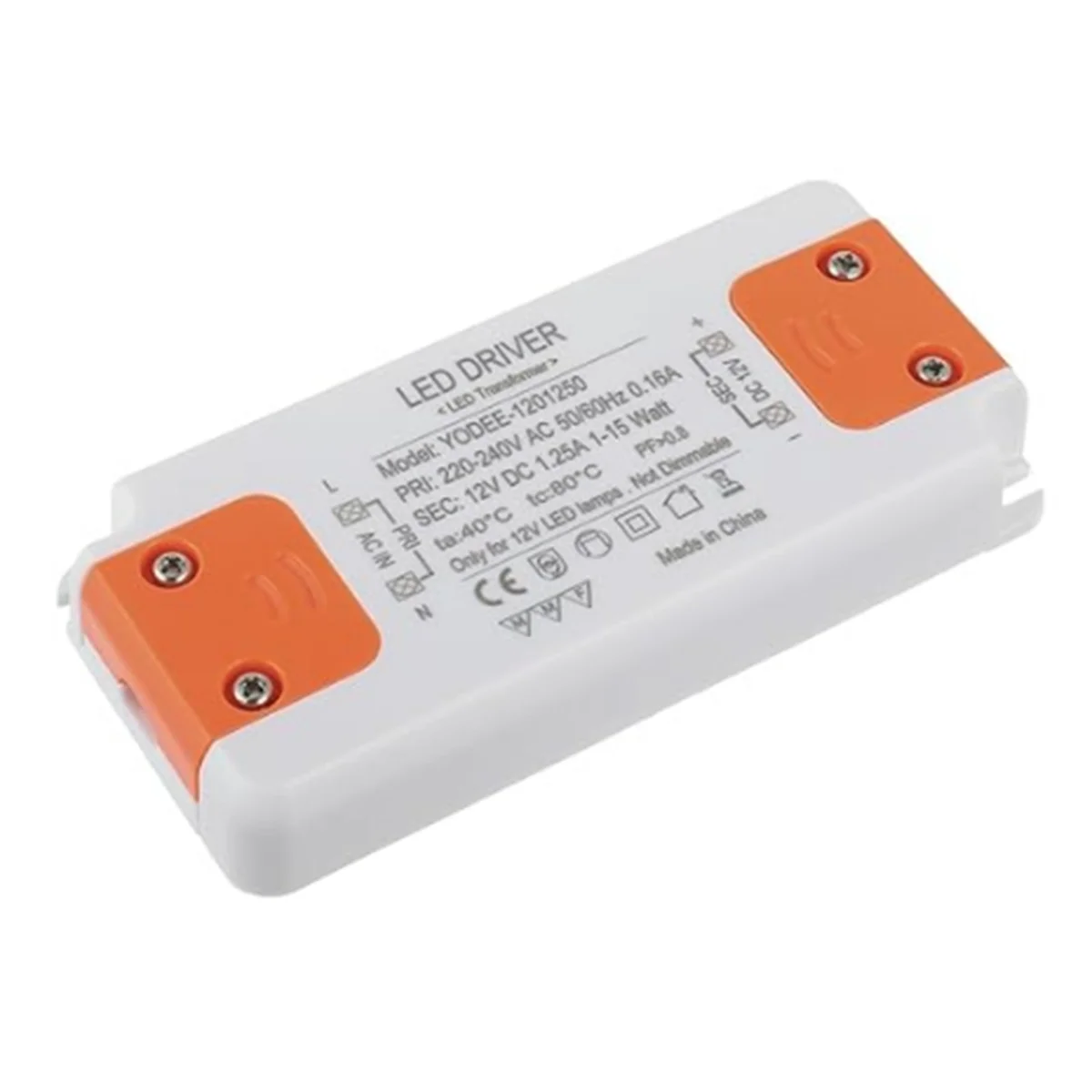 12V 15W LED Transformer LED Low Voltage Transformer No Noise LED Driver Power Supply for G4 MR16 MR11 GU4 GU5.3 LED Lamp