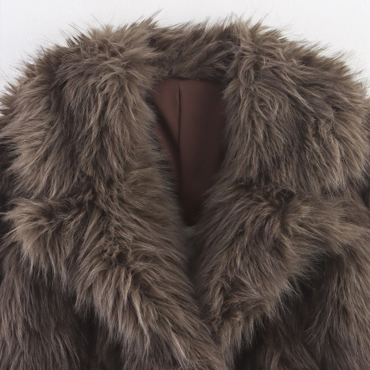 معطف من الفرو الاصطناعي من Ele Thiened للنساء لخريف 2025 ملابس يومية متعددة الاستخدامات قابلة للتناسب مع حامل أوروبي Sle