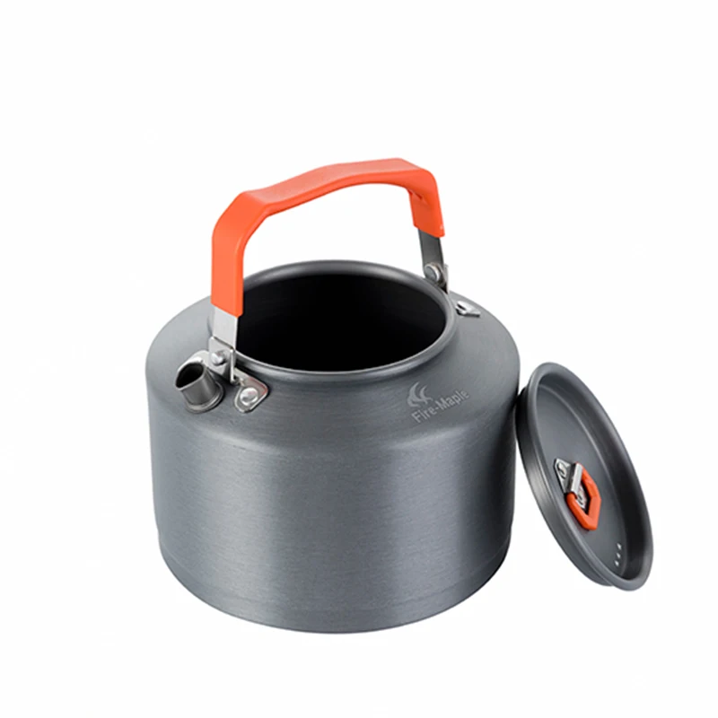 Fire Maple-Aluminum Alloy Camping Kettle, Coffee Pot, Ultralight, Outdoor Travel, Picnic Tableware, Cooking Kettle, 1.3L, FMC-T4