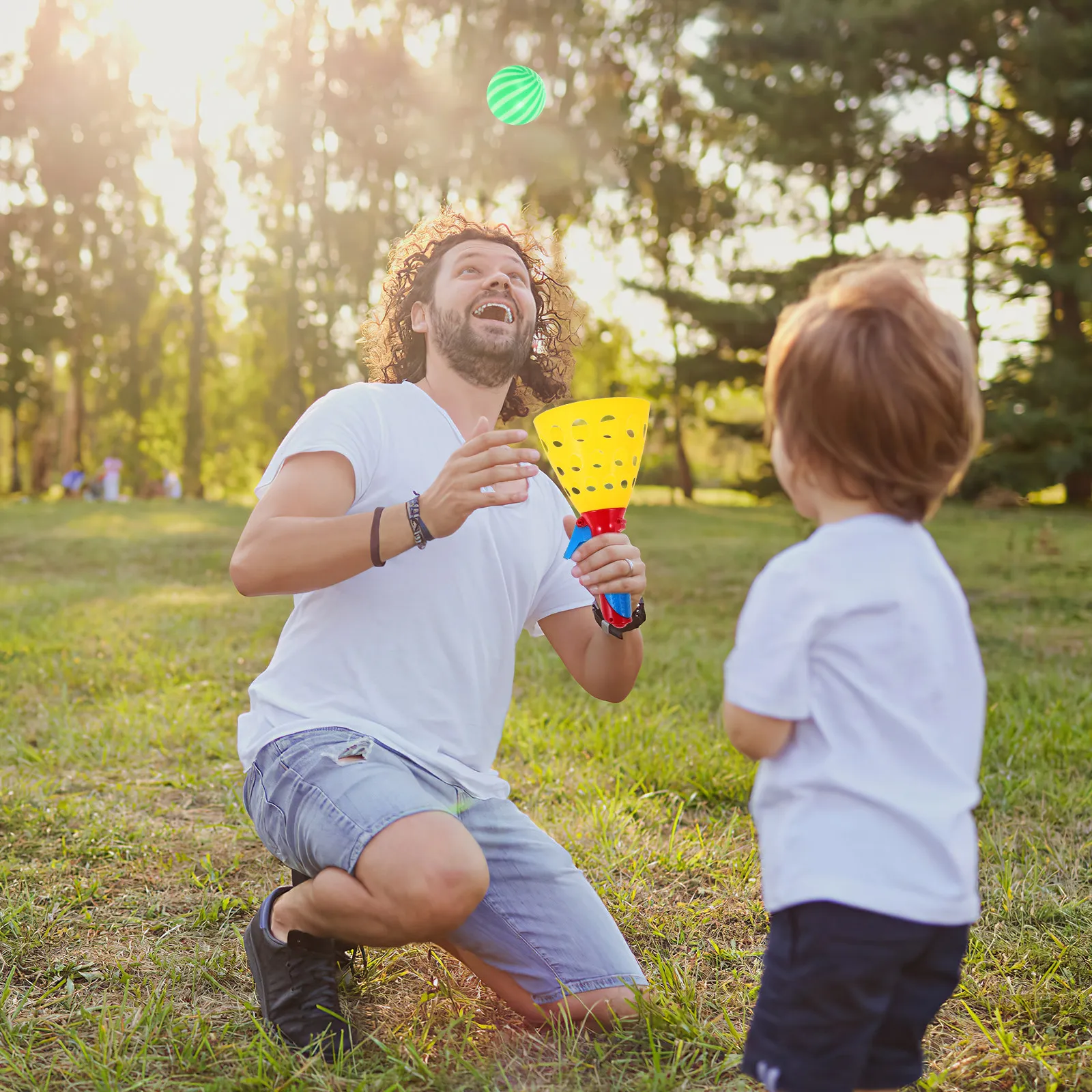 Elastic Click Catch Ball Set – Lightweight Portable Interactive Outdoor Game for Kids & Adults