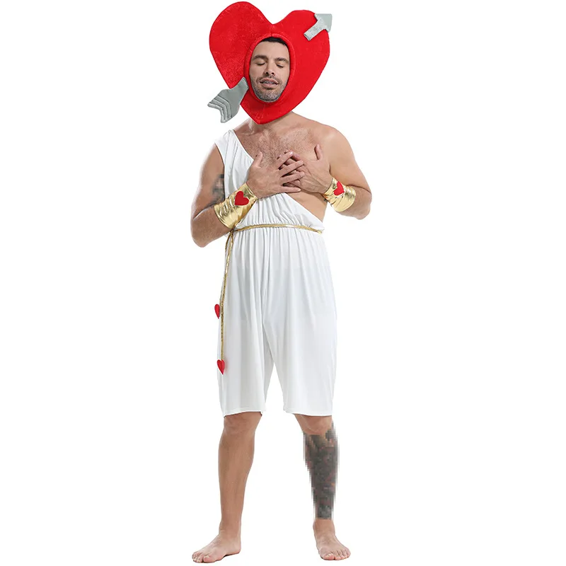 

Mythical Cupid Heart Arrow Head Costume Accory Adult loween Performance Outfit Bow And Arrow Headpiece Stage Costume