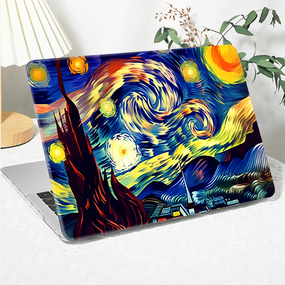 Oil Paint Print Laptop Case for MacBook Pro 16 M5 Pro Max Case A3428 M4 M3 M2 Shell for MacBook Neo13 Air 13 13.6 15 A3448 2026