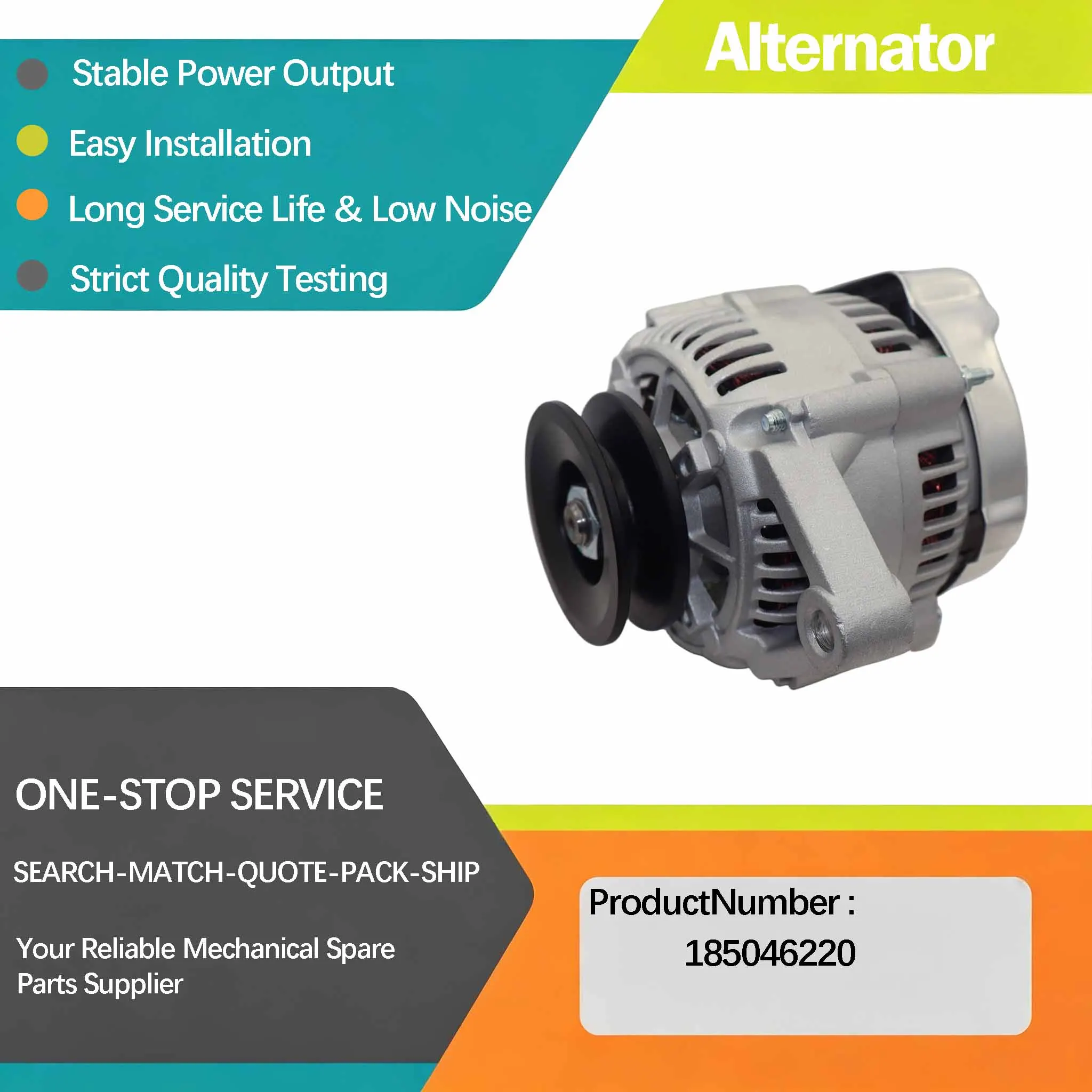 12V 40A Alternators 185046220 For Kubota A28 Engine