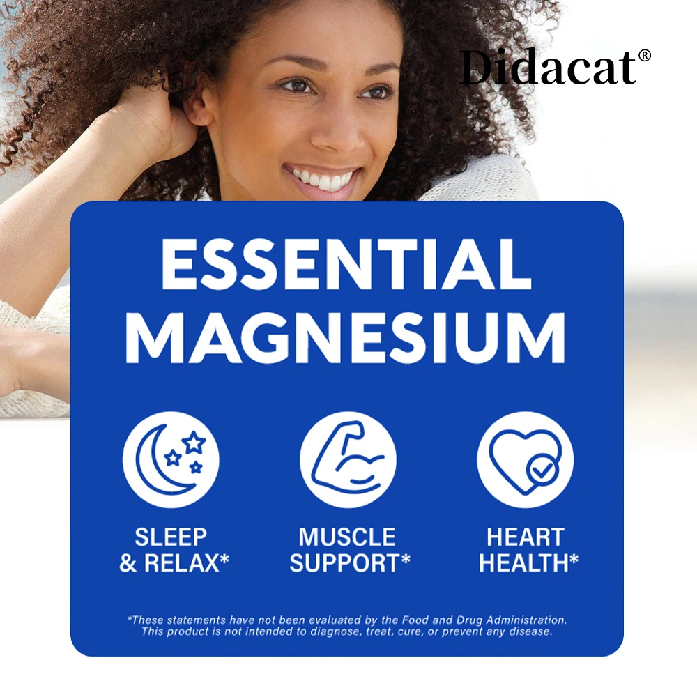 Magnesium Citrate - Max Absorption & High Potency Magnesium Complex Supplement for Heart, Muscle, Nerve, Bone Health