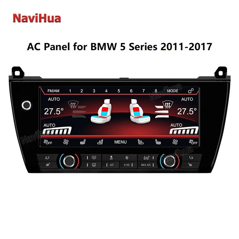 10.25inch Digital LCD AC Control Panel For BMW 5 Series F10 2011-2017 Air Conditioner Climate Touch Screen Voice Control Display