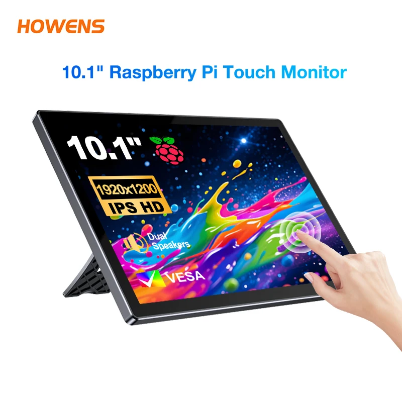 10.1 inch Touch Monitor for Raspberry Pi 5 4 3 IPS 1920*1200 Screen Support for PC Laptops Raspi Orange Banana Switch Xbox PS5