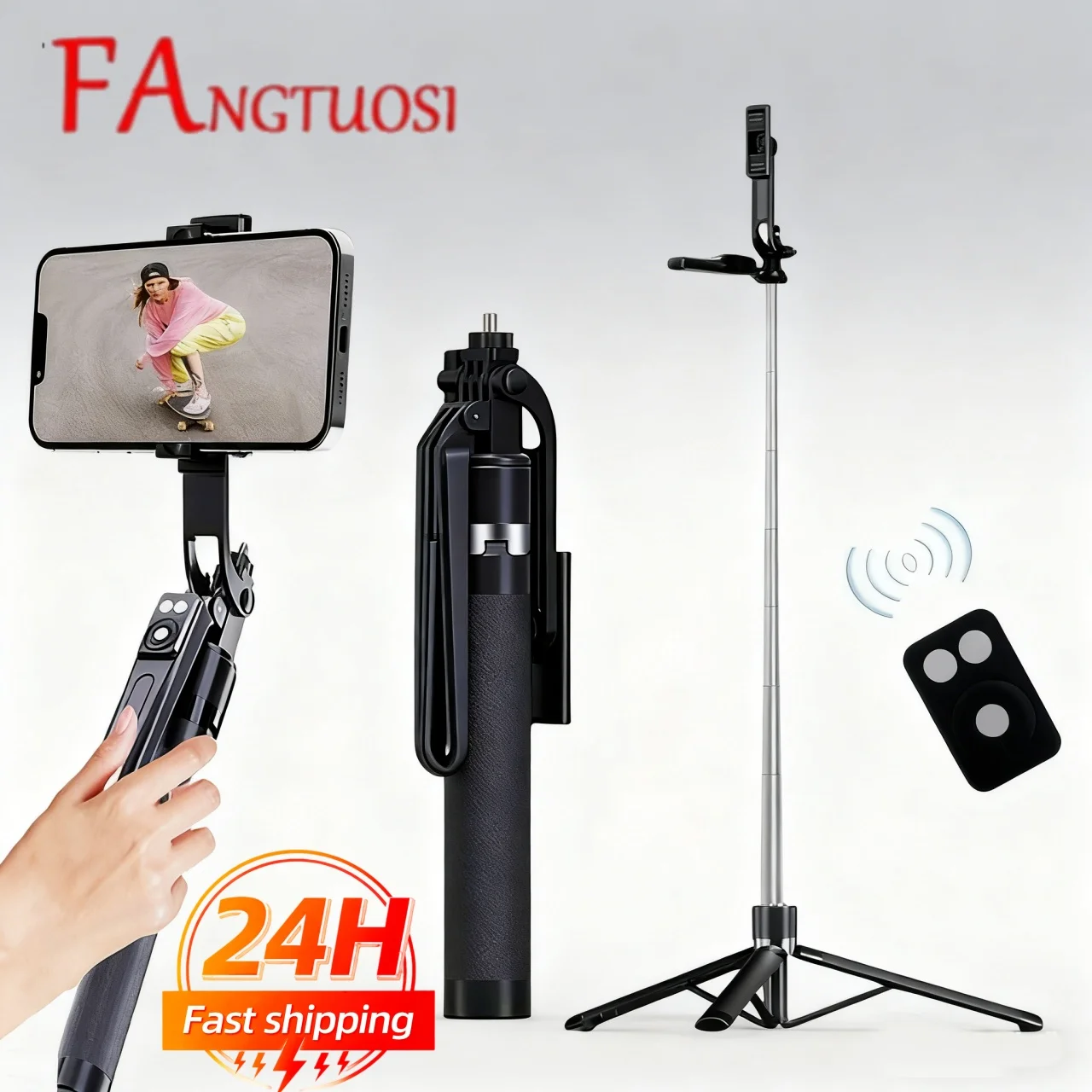

FANGTUOSI с беспроводным пультом дистанционного управления 67-дюймовая палка для селфи, настольная подставка для телефона, штатив для камеры, Iphone, Android, смартфона, съемки видеоблогов