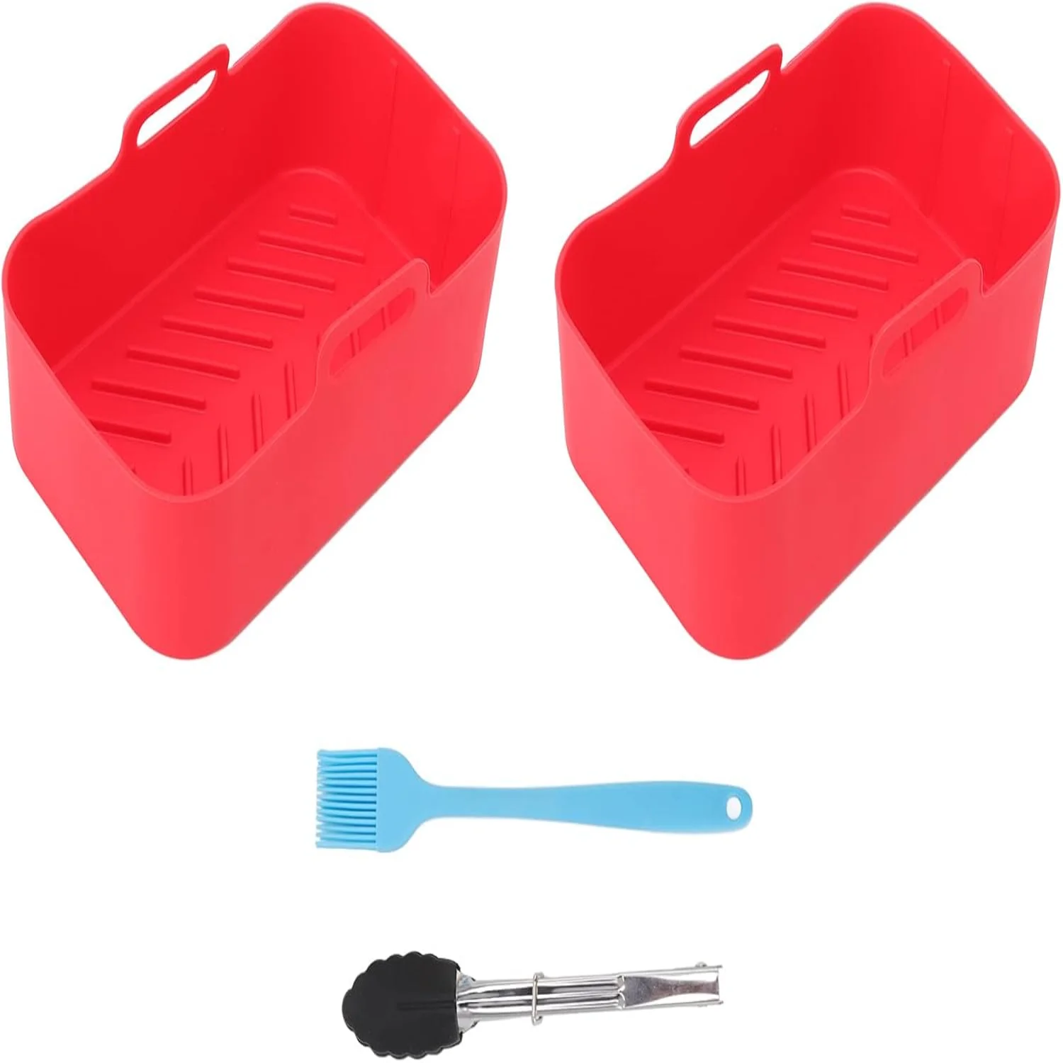 실리콘 에어 프라이어 라이너, DZ201 8QT 용 에어 프라이어 실리콘 라이너, 내열성, 경제적인 재사용 가능 에어 프라이어 라이너, 2 팩