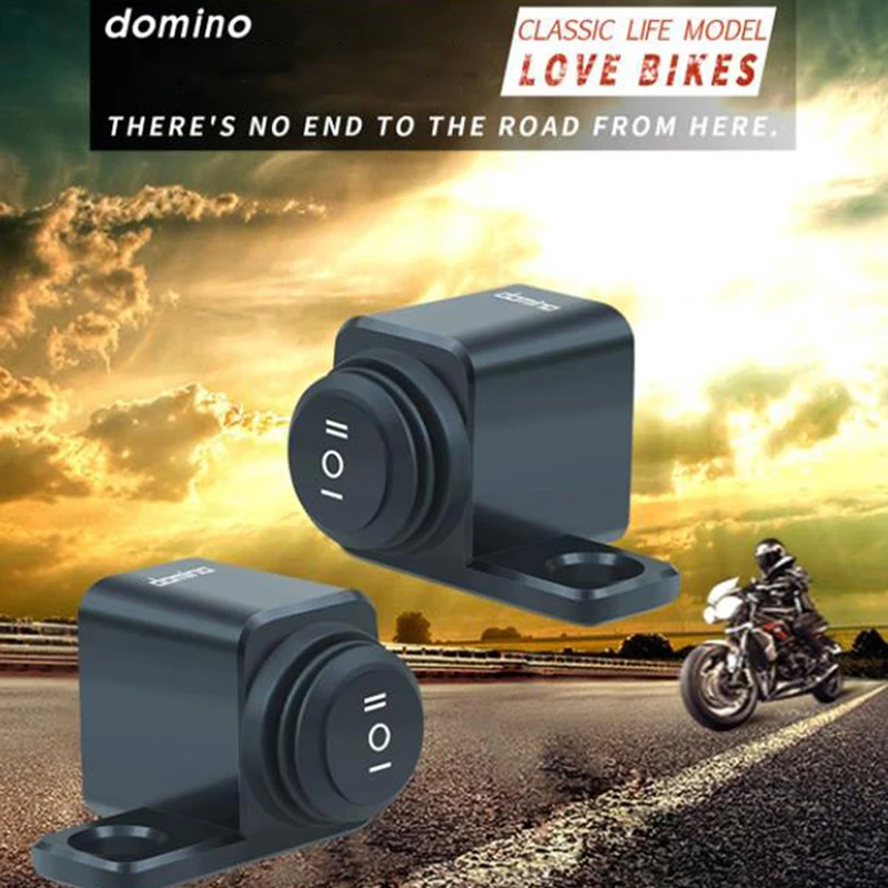 Aluminum Alloy Motorcycle Handlebar Headlight Switch Three-position Waterproof Switch 12V Fog Spotlight Mirror Mount Switches