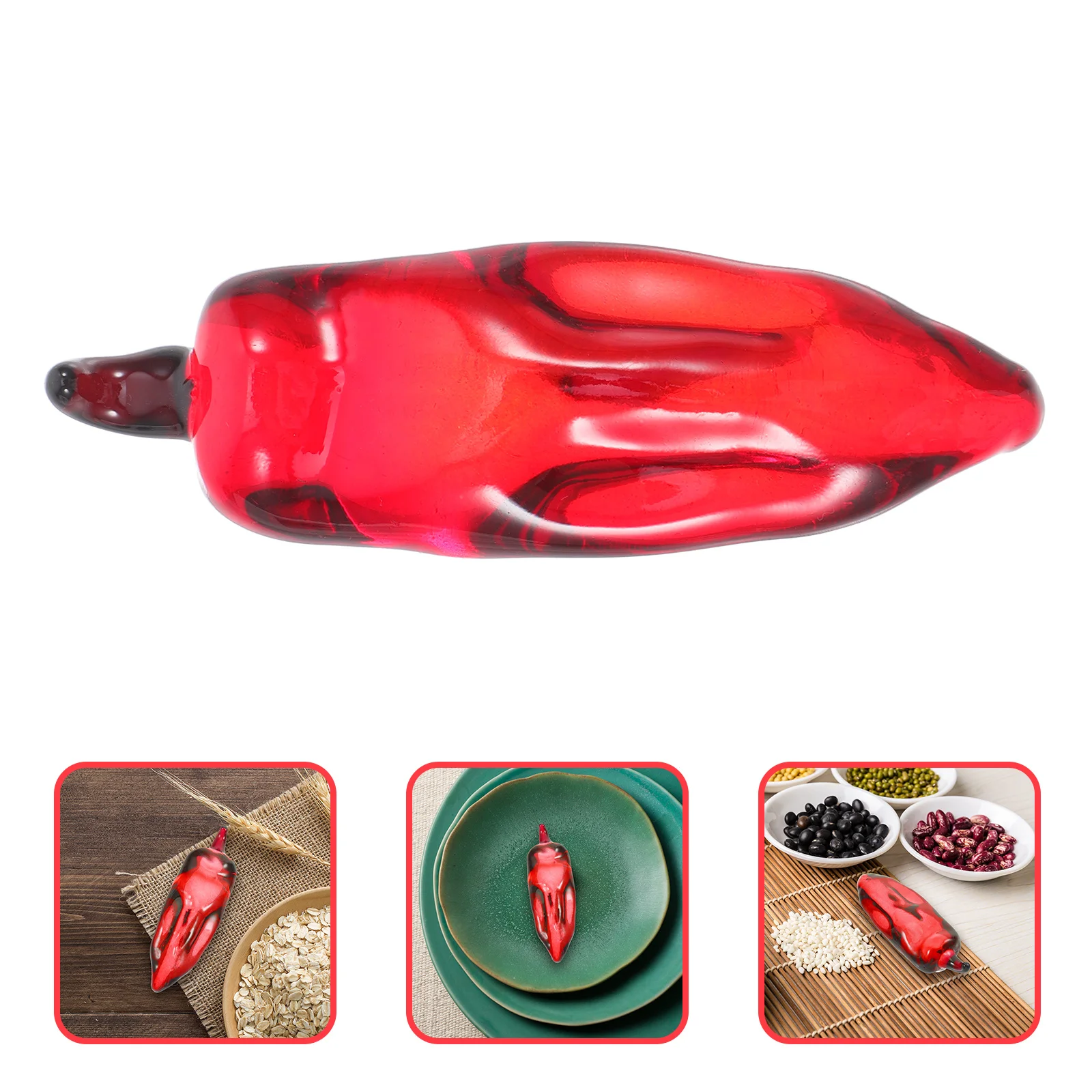 

Artificial Pepper Decoration Realistic Fake Veggies for Chinese Restaurant Kitchen Shelf Centerpiece Room Decor Supplies