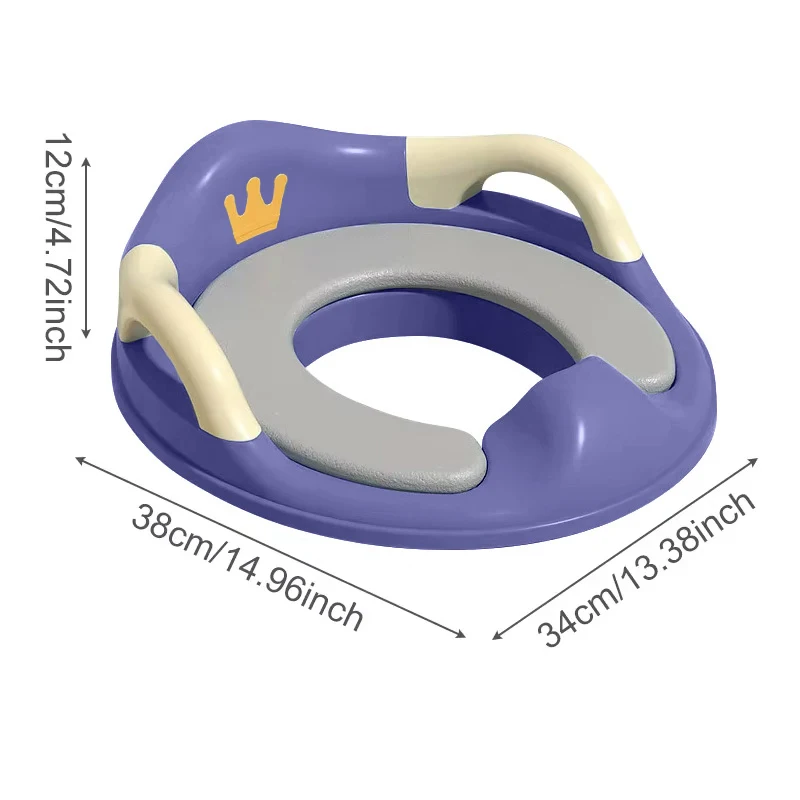 Tappetino per vasino per bambini Maniglia per sedile da allenamento Tappetini per vasino morbidi portatili Toilette per bambini Toilette ausiliaria antiscivolo per uso domestico Riduttore WC per bambini