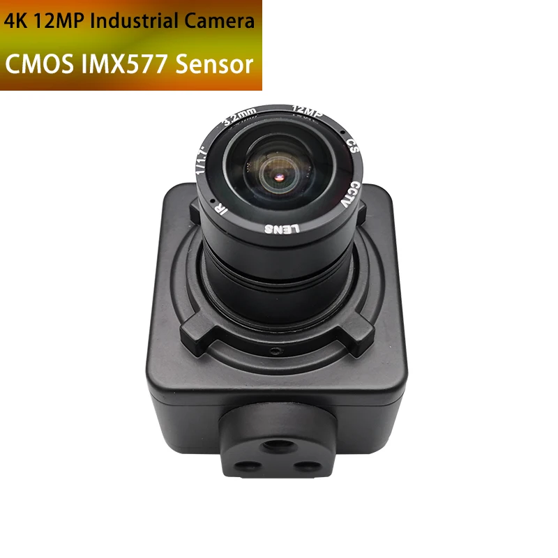 

4K 8MP Industrial Camera CMOS IMX577 USB Webcam With 3.2mm 5mm 8mm Varifocal Lens PC Video Camera UVC OTG For Live Teaching