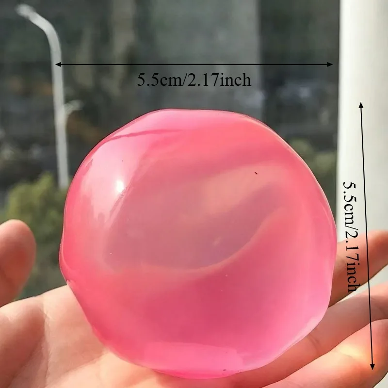 Translucent Moldable Squishy Stress Ball Coconut Oil Squeeze Toy Anti Stress Sensory Gift for Adults Finger Fidget Relief Toy